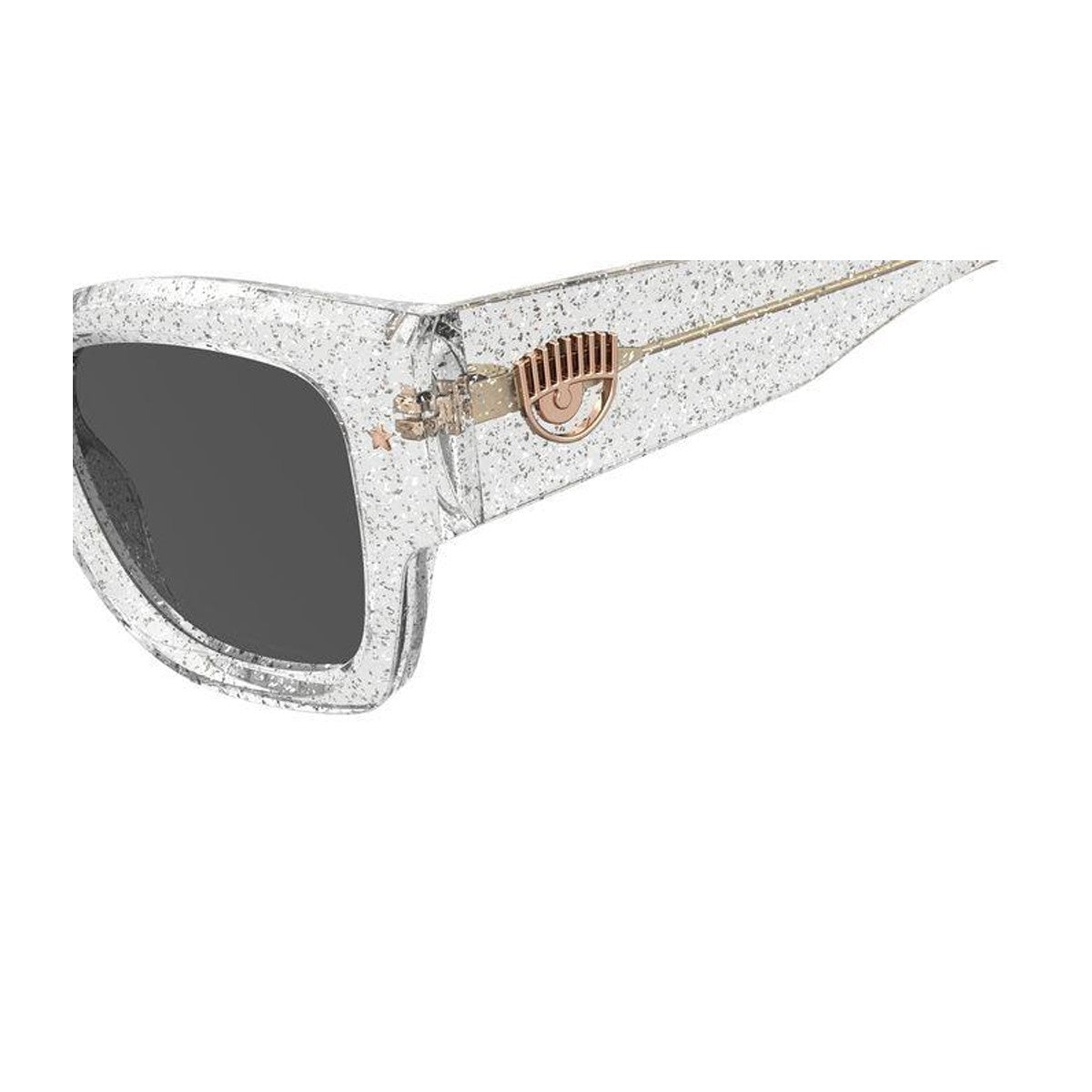 Chiara Ferragni Cf 7023-S Transparent Acetato Sunglasses