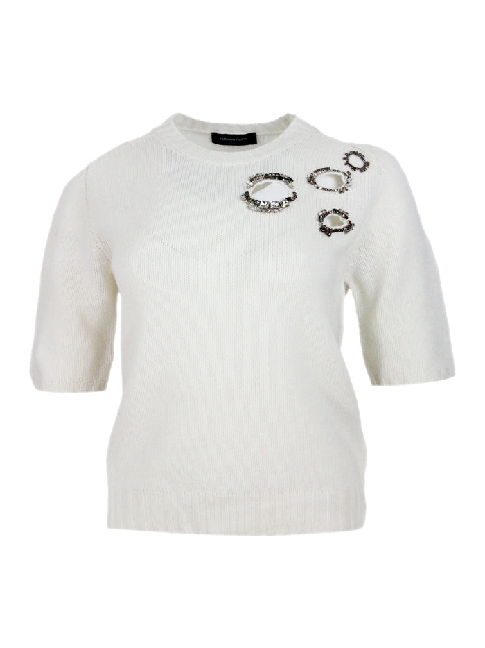 Fabiana Filippi Sweaters White 75wv 15se 10ws