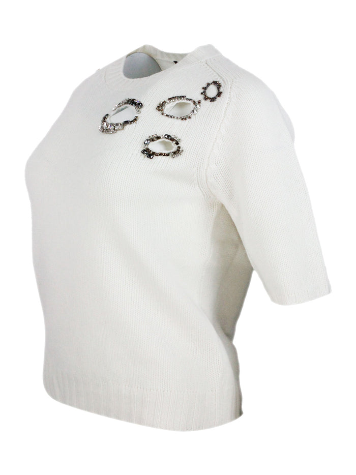 Fabiana Filippi Sweaters White 75wv 15se 10ws