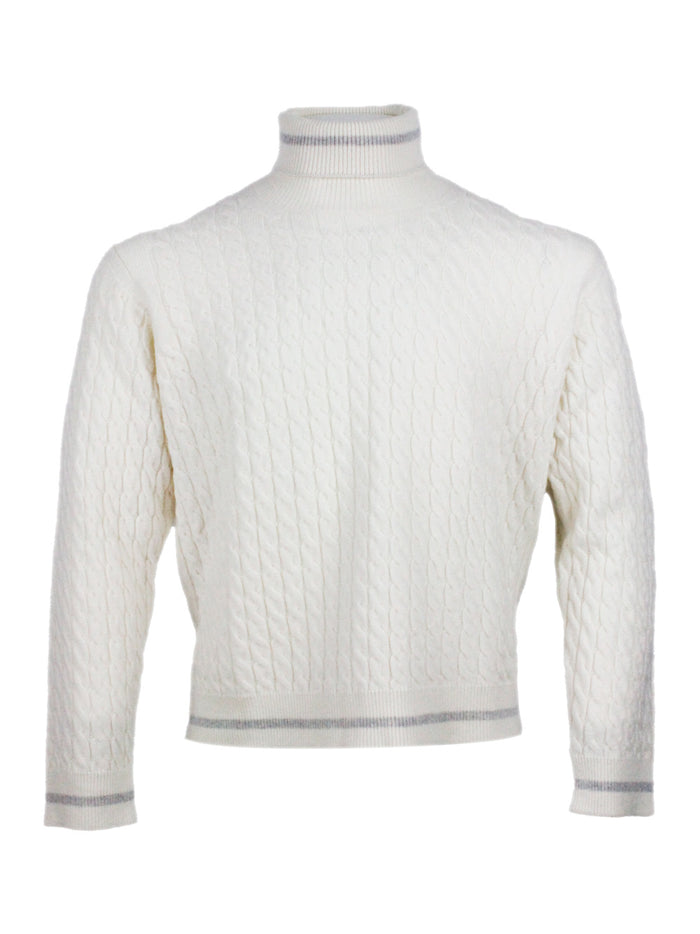 Eleventy Sweaters Cream 100wv