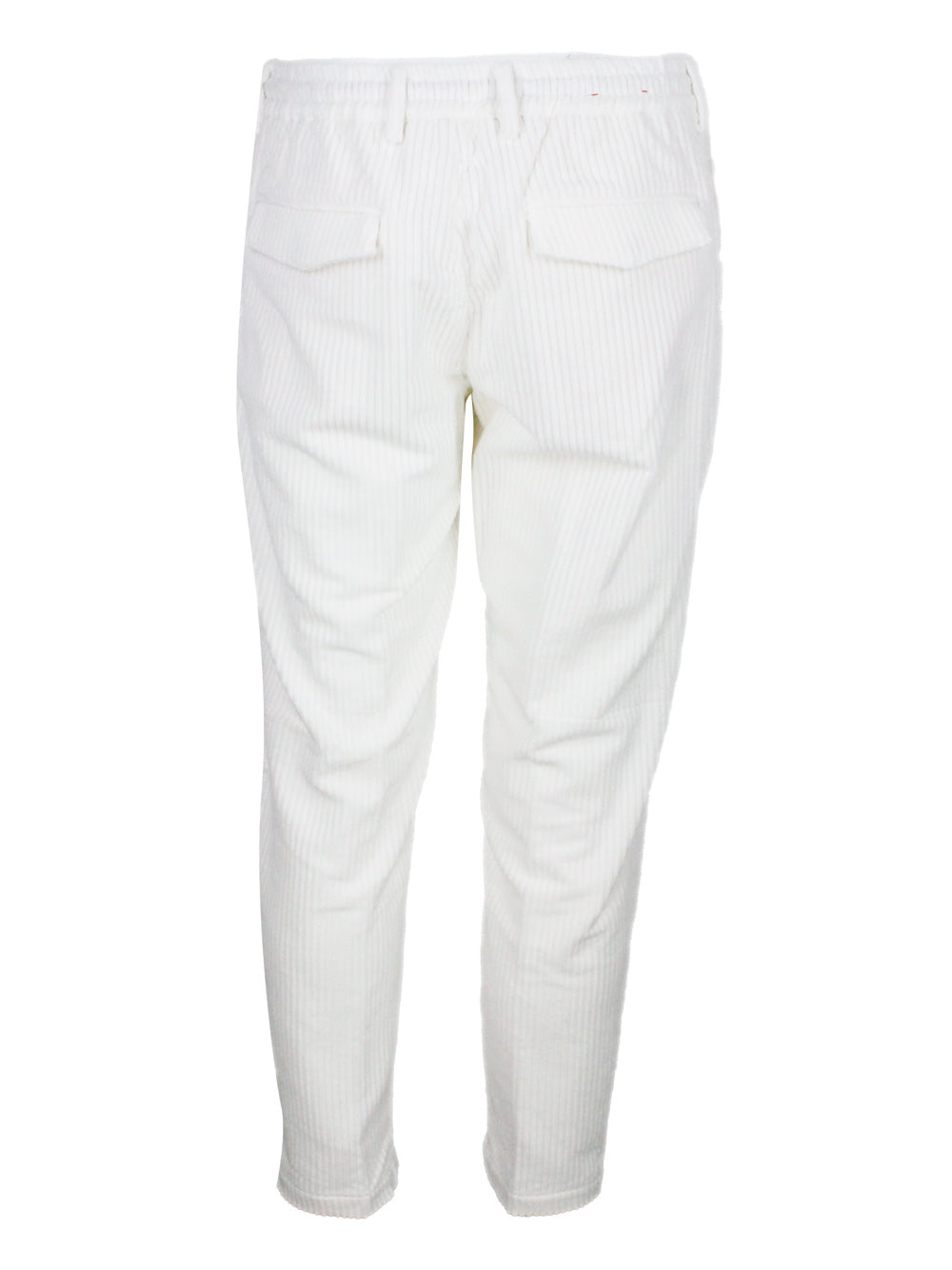Eleventy Trousers White 100co