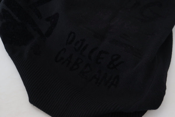 Dolce & Gabbana 100% Wool sweater in black