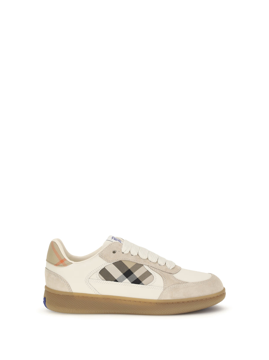 Burberry Upper: 100% calf leather; Sole: 100% rubber sneaker in beige