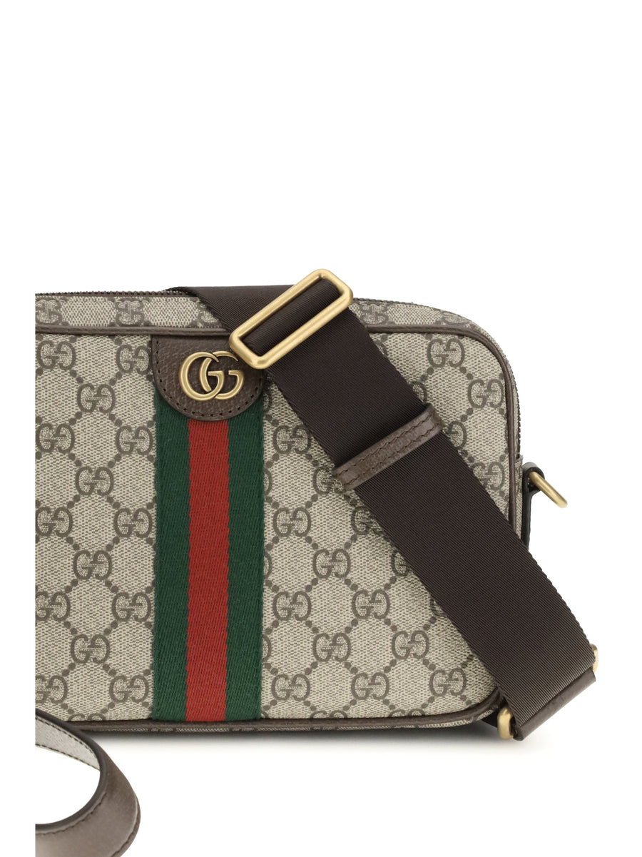 Shoulder Bag Ophidia Gg Monogram Beige Polyurethane