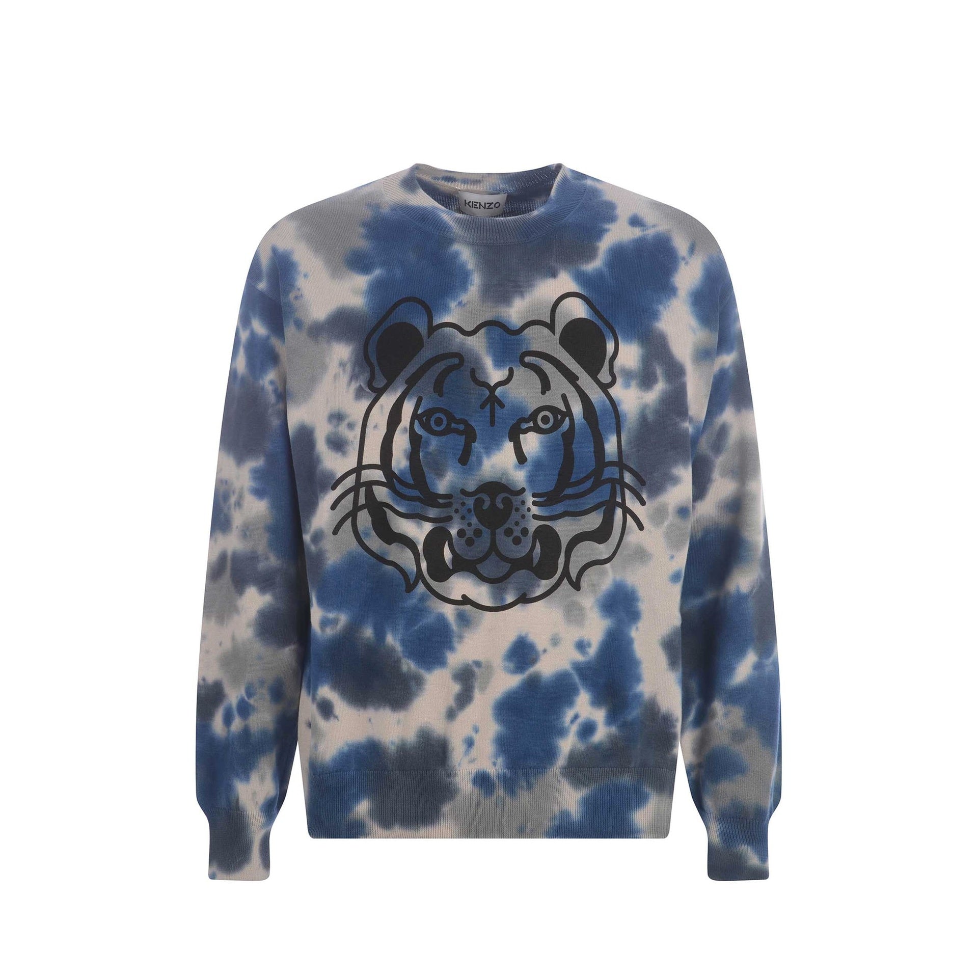 Cotton Printed Sweater Gray