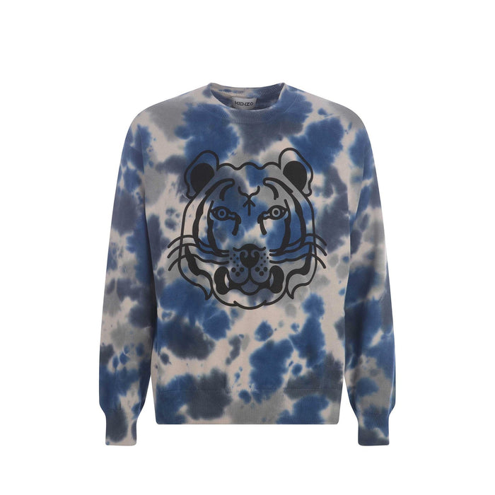 Cotton Printed Sweater Gray