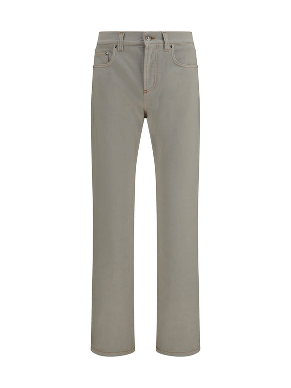 Versace 99% cotton jeans in beige