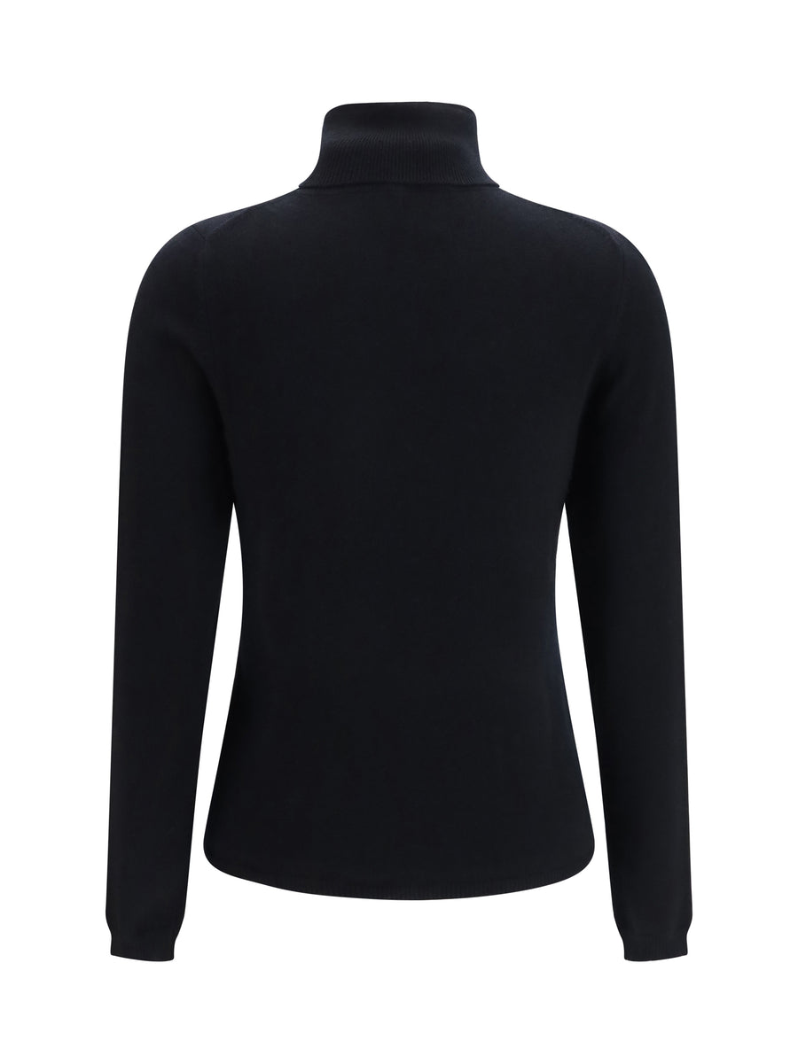 Turtleneck Cashmere Sweater Black (capra Hircus)