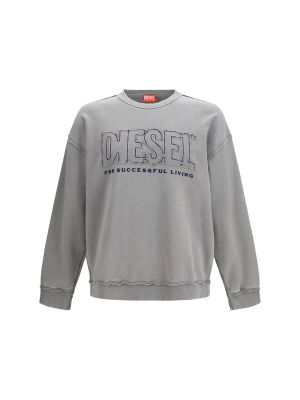Sweatshirt S-Boxt-Raw-V1 Cotton Grey Sweatshirts