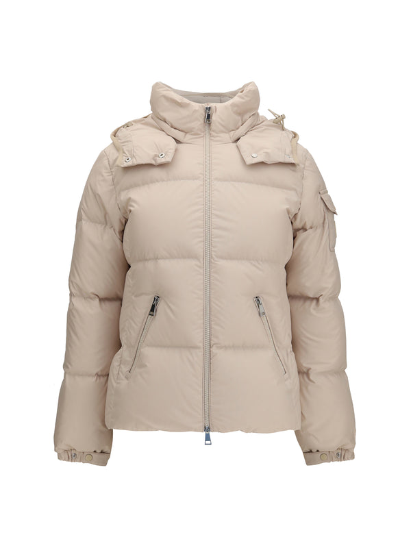 Fourmines Hooded Short Down Jacket Beige