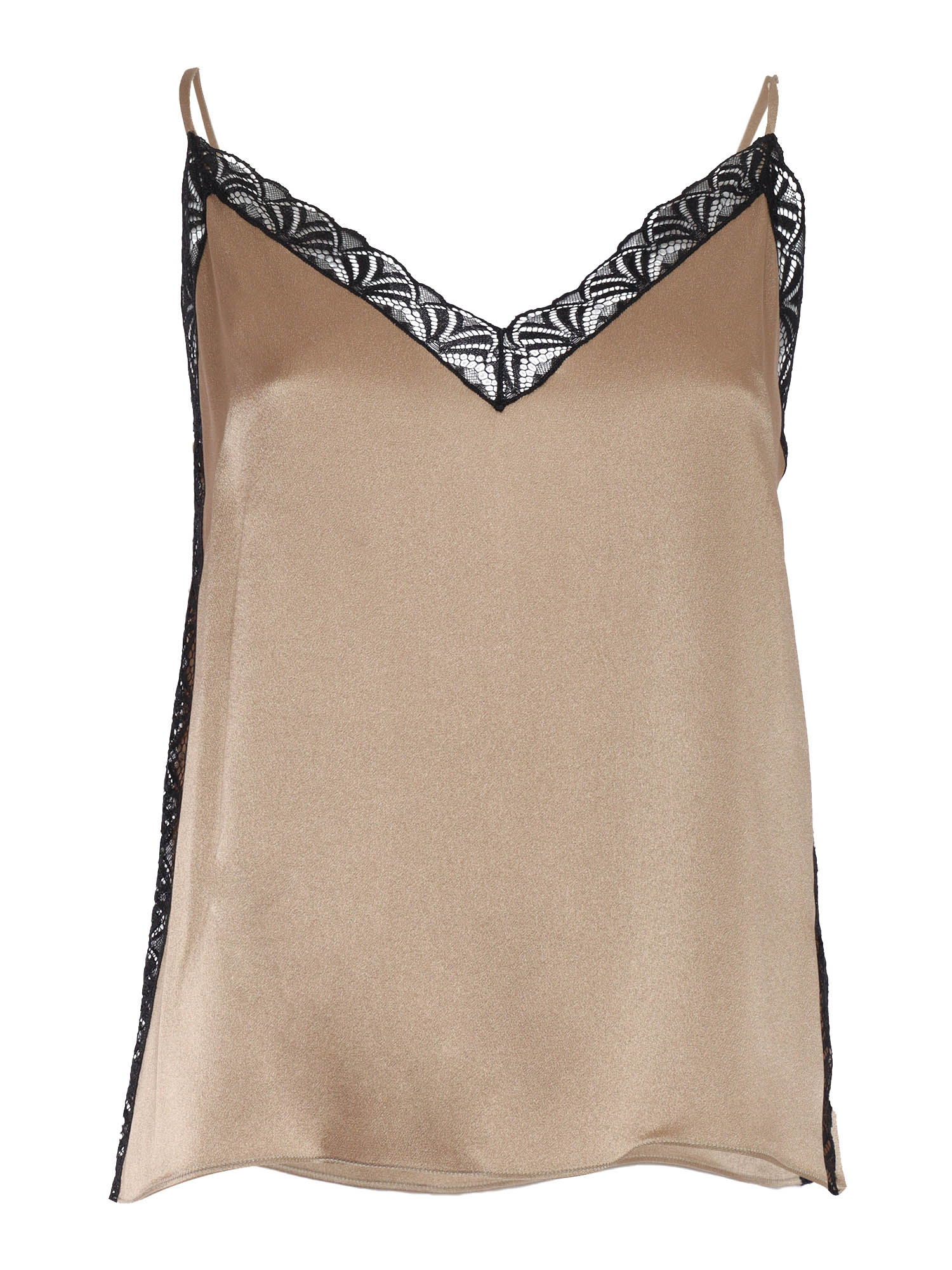 Top Beige Acrylic Silk
