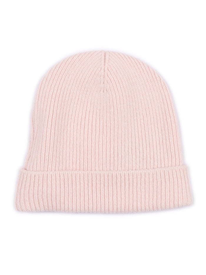 Logo Knit Beanie Rose Pink - Brick Red Hat