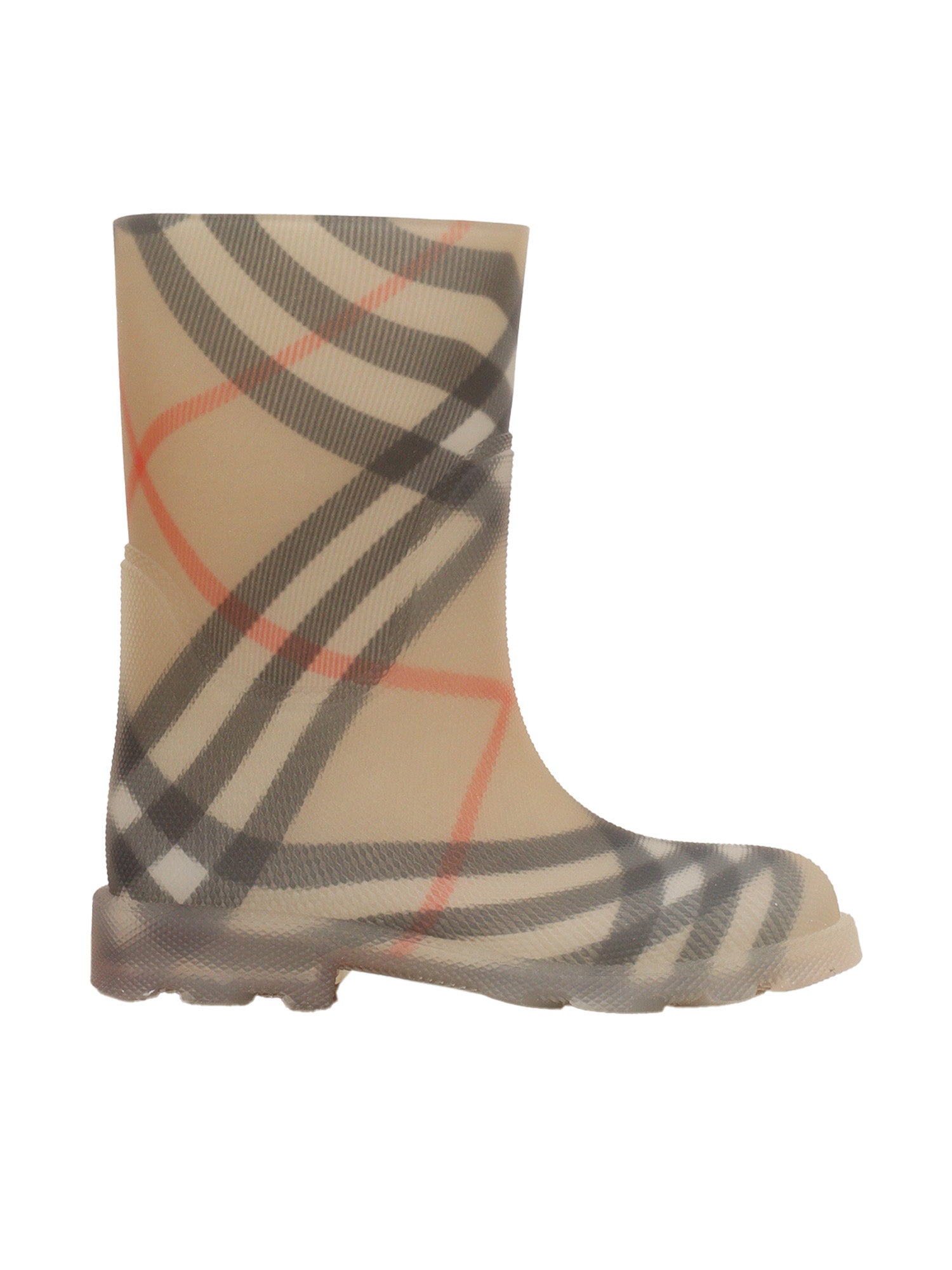 Kids Weatherboots Beige Synthetic Rubber Boot