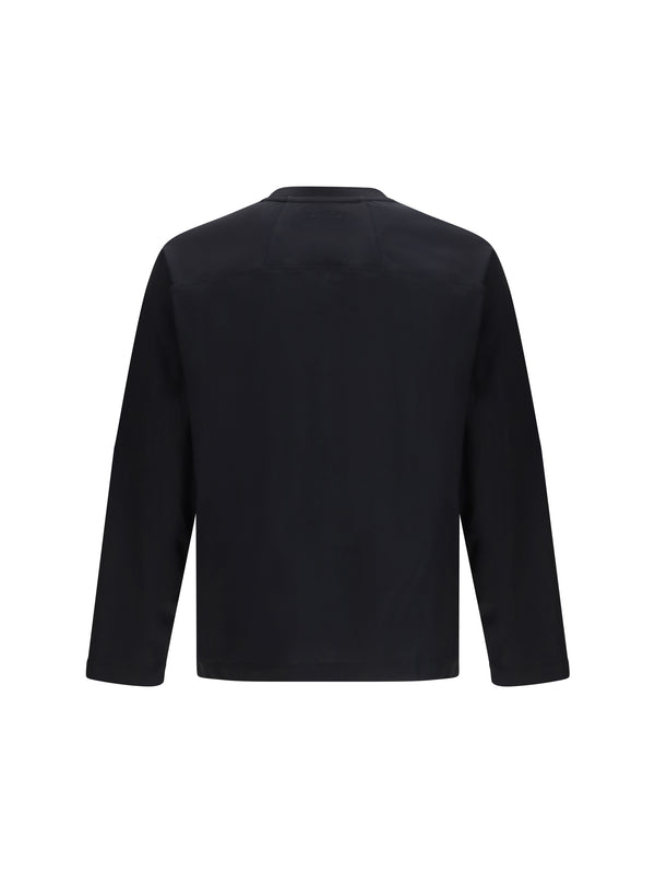 Long-Sleeved T-Shirt Black Cotton T-shirts