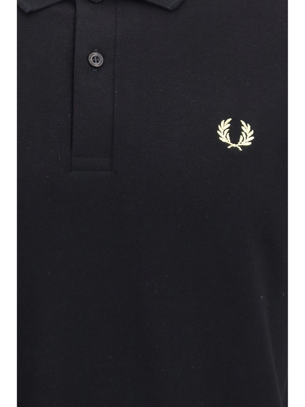 Polo Shirt M3 Cotton Piqué Black-Champagne Black/champagne