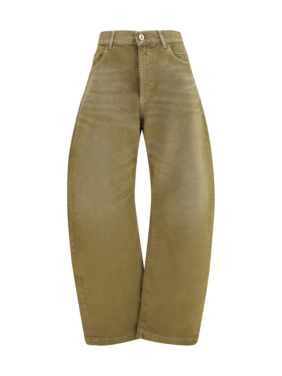 The Attico 100% Cotton jeans in beige