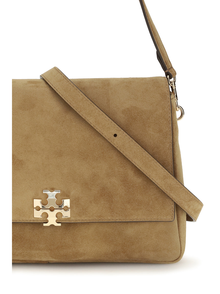 Shoulder Bag Charlie Suede Toffee Calf Leather