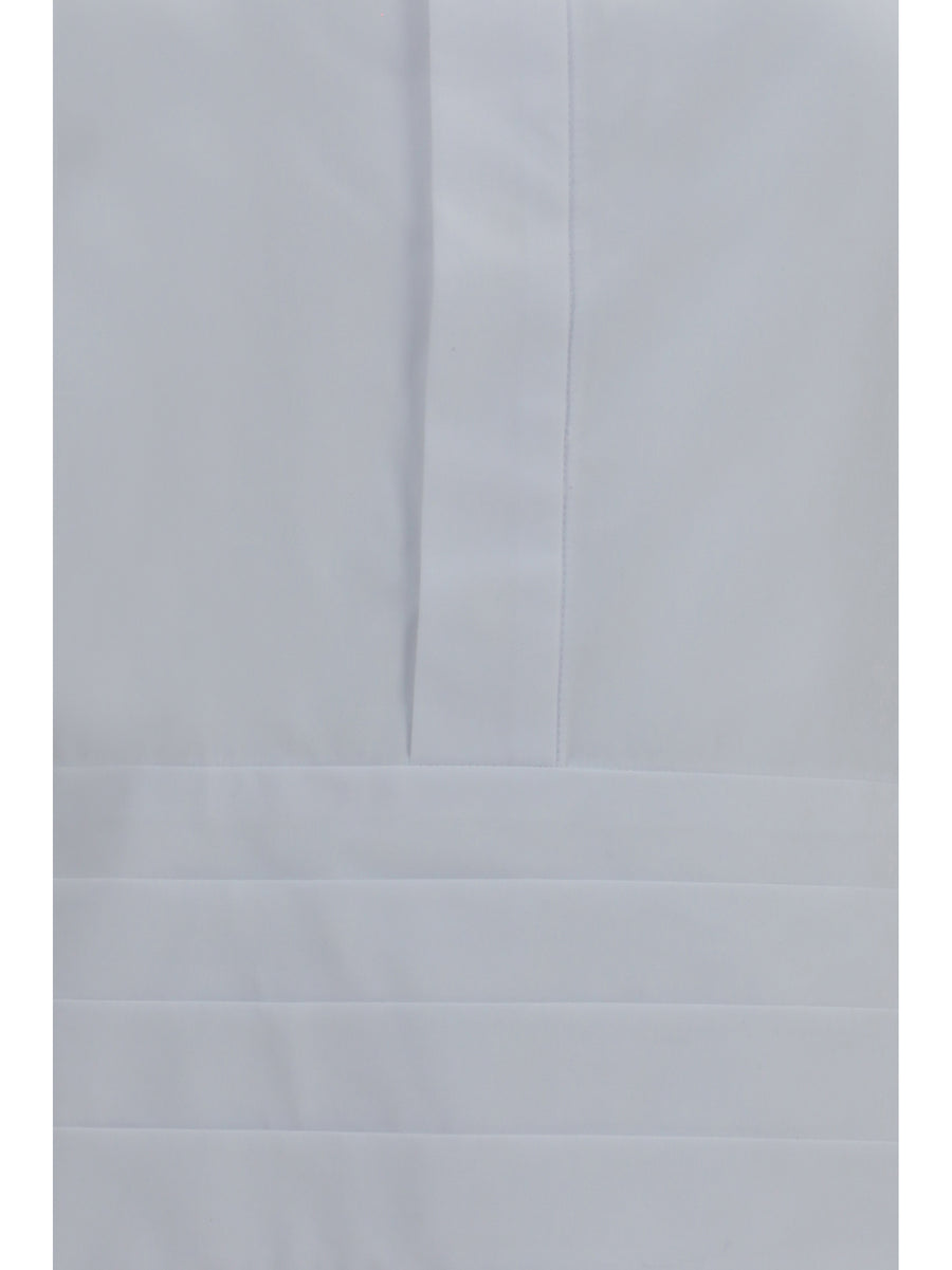 Shirt Cotton Poplin With Belt Off White