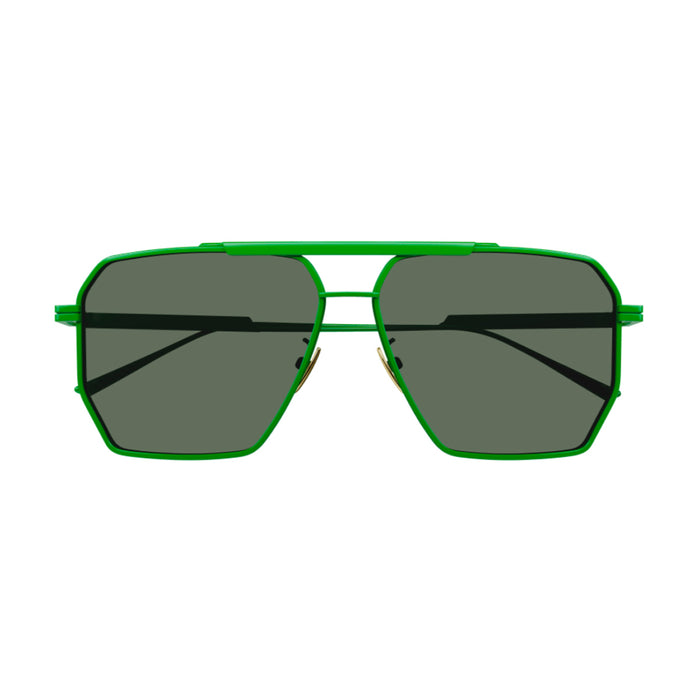 BV1012S 006 green Verde Metal Occhiali Sole