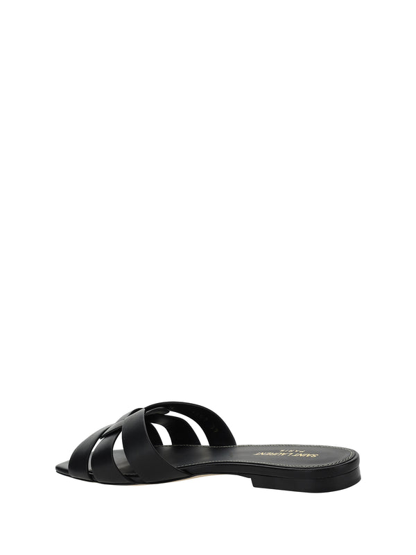Leather Sandals Black