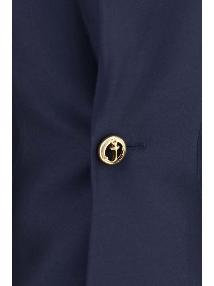 Dress A-Line Mini Navy Merino Wool