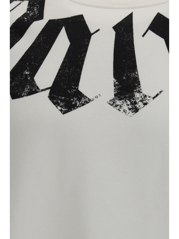 Sweatshirt Big Neck Logo Off-White-Black Off-white/black Cotton Sweatshirts