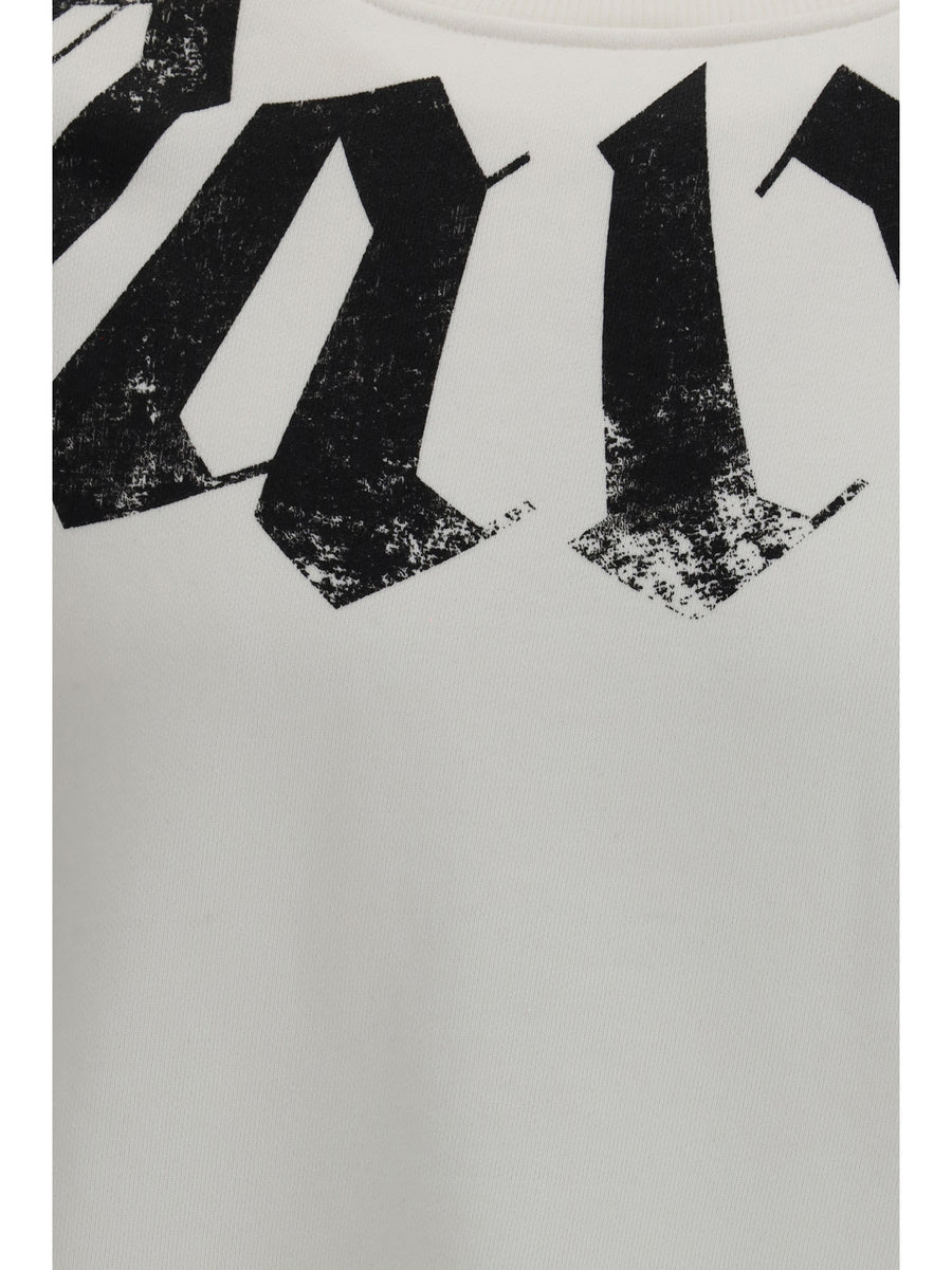 Sweatshirt Big Neck Logo Off-White-Black Off-white/black Cotton Sweatshirts