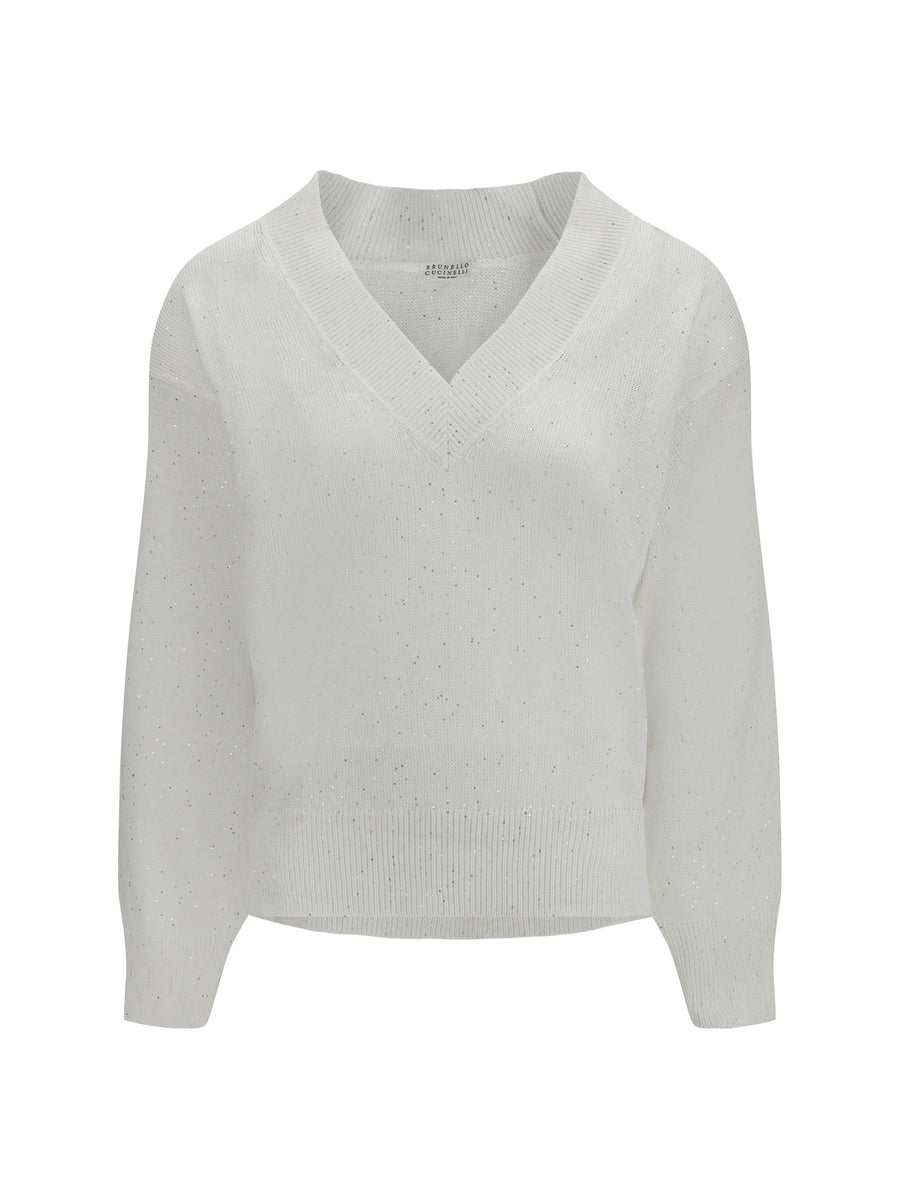 Sweater Sparkling Linen White