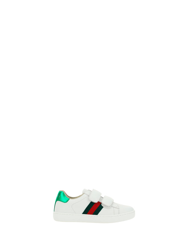 Gucci Upper: 100% calf leather; Sole: 100% rubber sneaker in white