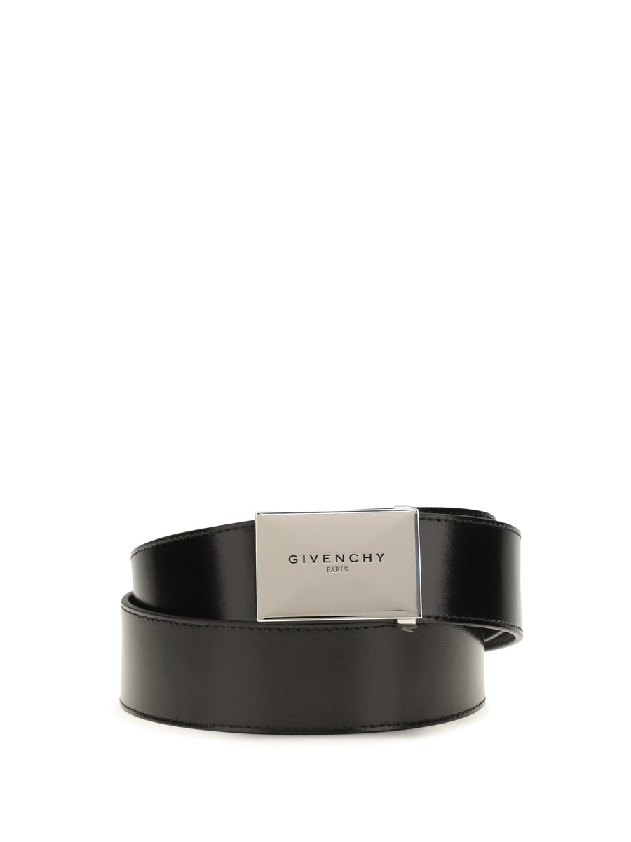 Reversible Leather Belt Black-Grey Black/grey Calf