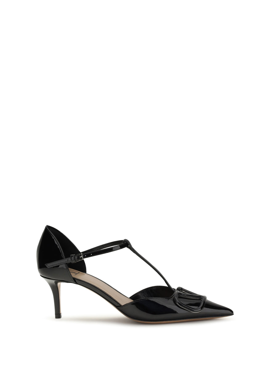 Valentino Garavani 100% calf leather (Bos taurus) heel in black
