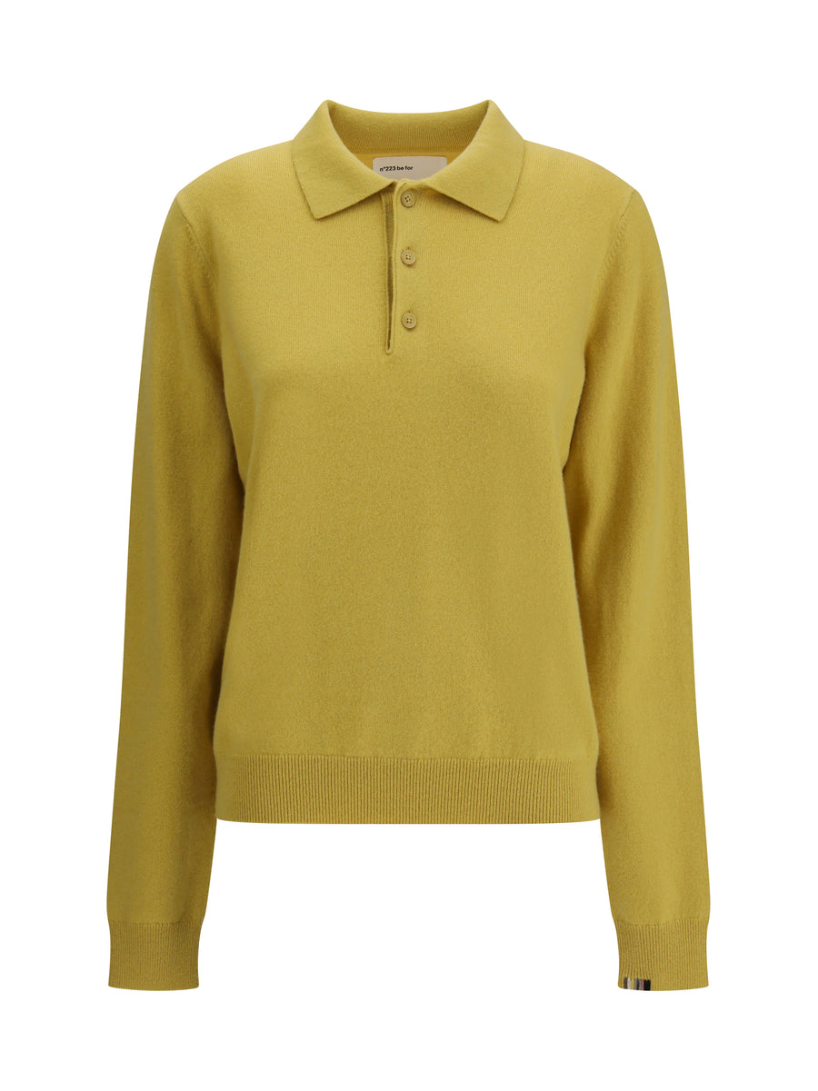 Extreme Cashmere 89% Cashmere (Capra Hircus) sweater in yellow