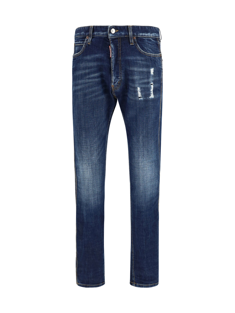 Dsquared2 100% cotton jeans in navy