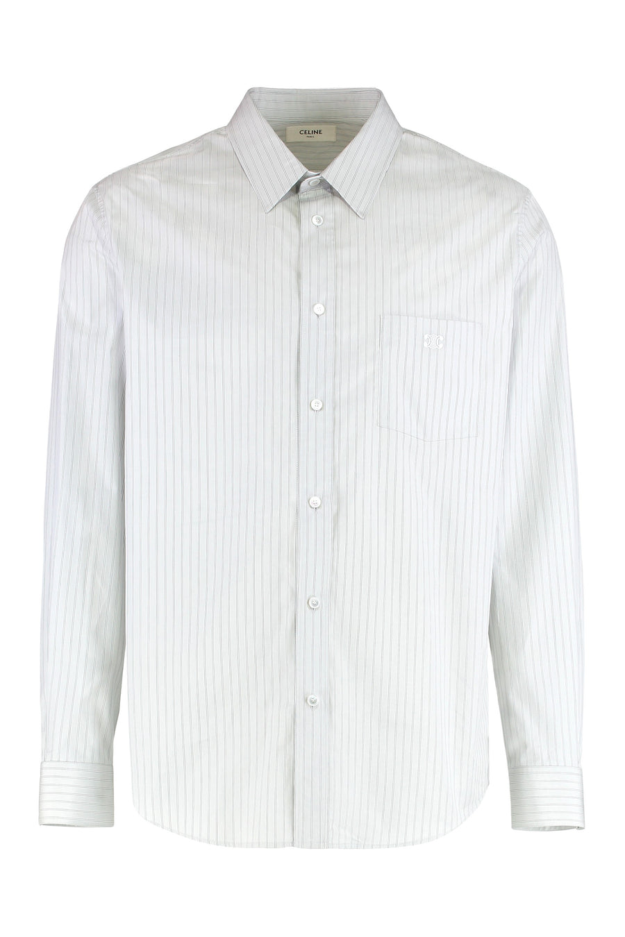 Shirt Cotton Poplin With Stripes White