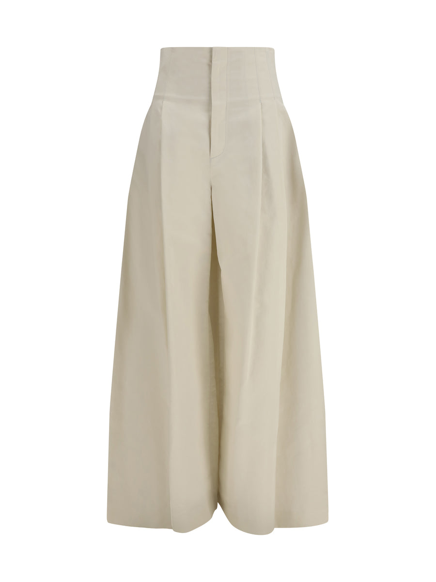 Trousers Palazzo Butter Cotton