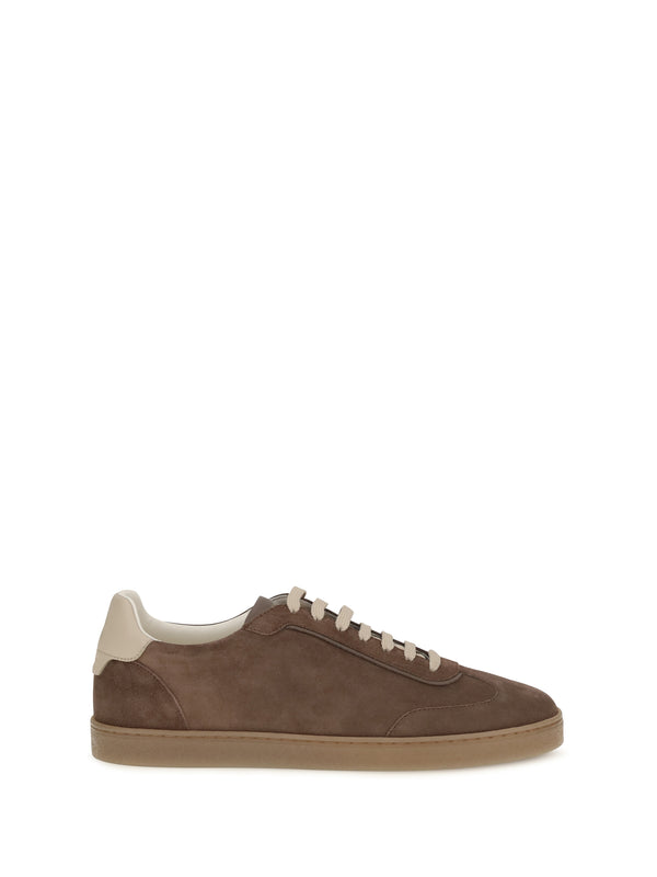 Brunello Cucinelli Upper: 100% calf leather; Sole: 100% rubber sneaker in brown