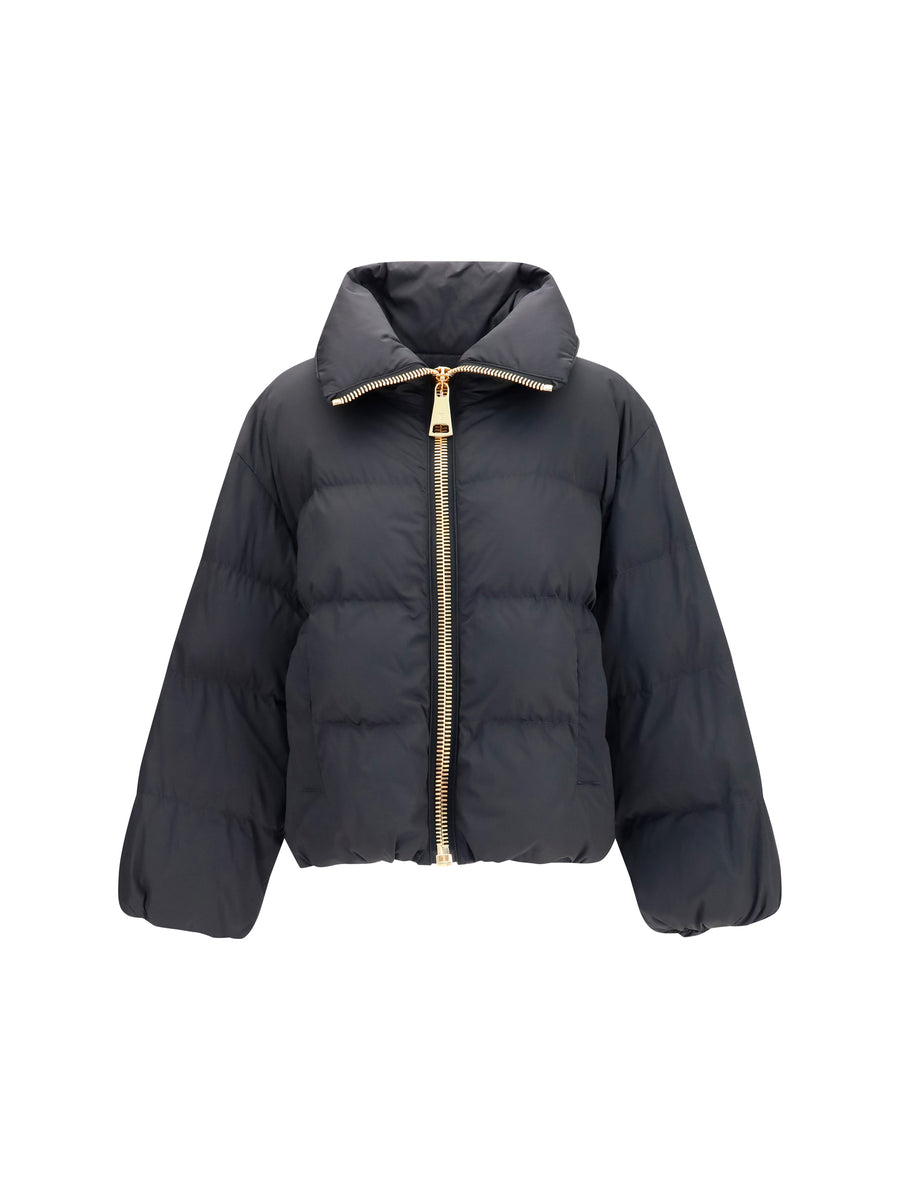 Balmain 100% Viscose down jacket in black