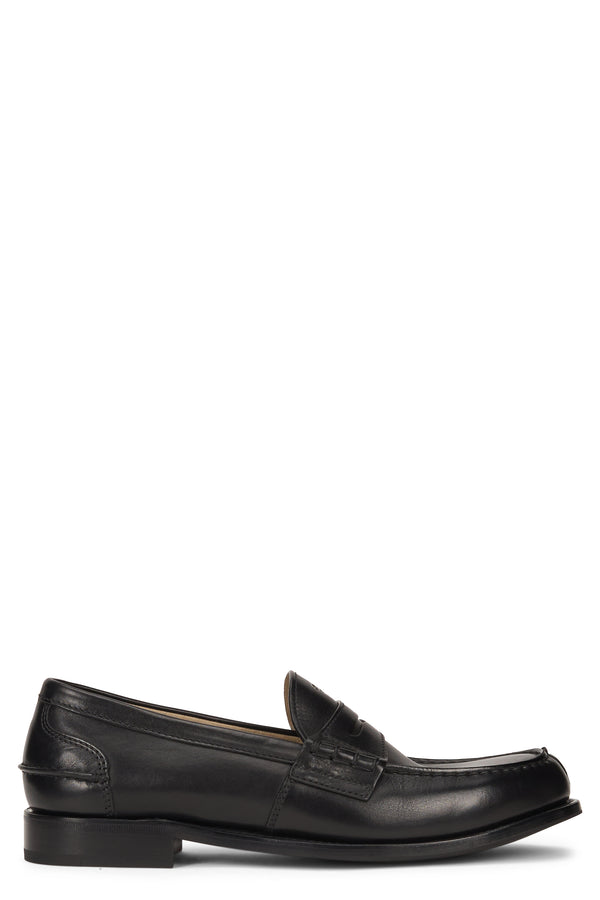Leather Loafers Black Calfskin