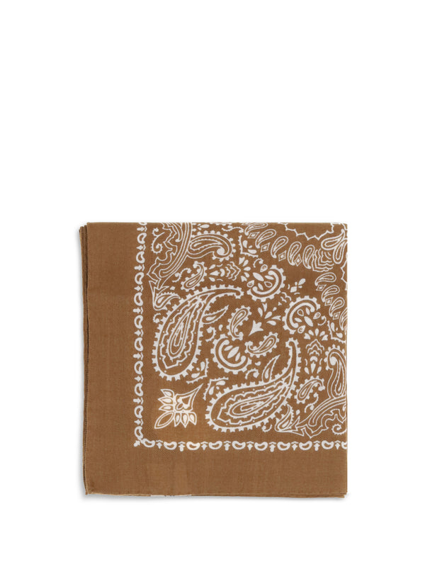 Judy Bandana Carre Scarf Vicuna