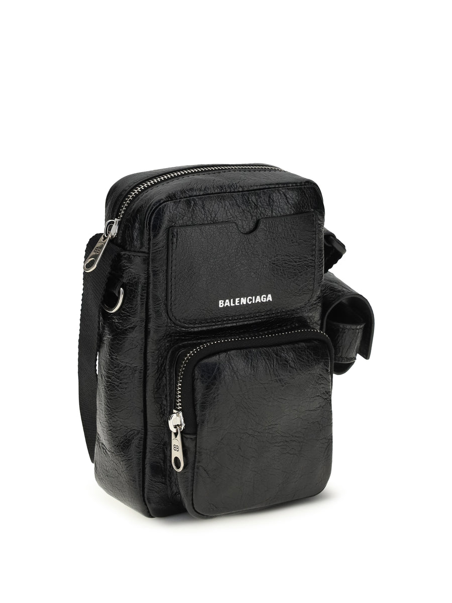 Vertical Shoulder Bag Superbusy Black Lambskin