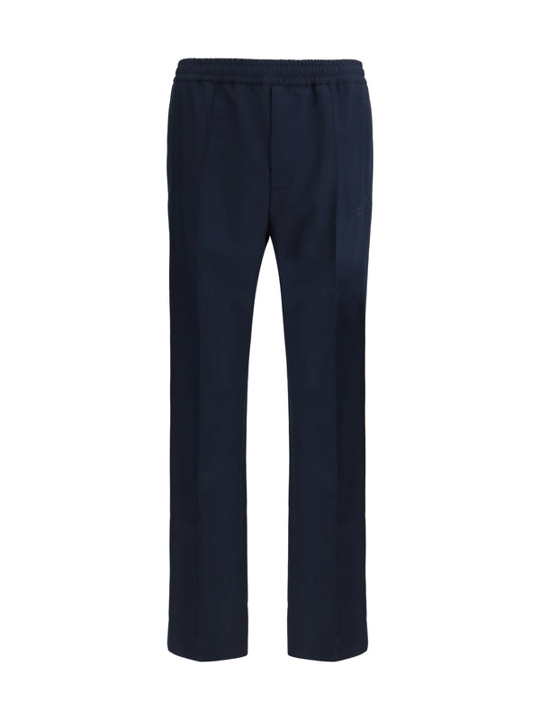Gucci 100% Polyester trousers in navy