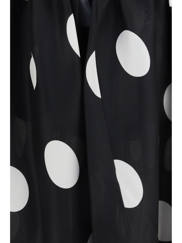 Skirt Riley Large Dot Black Silk