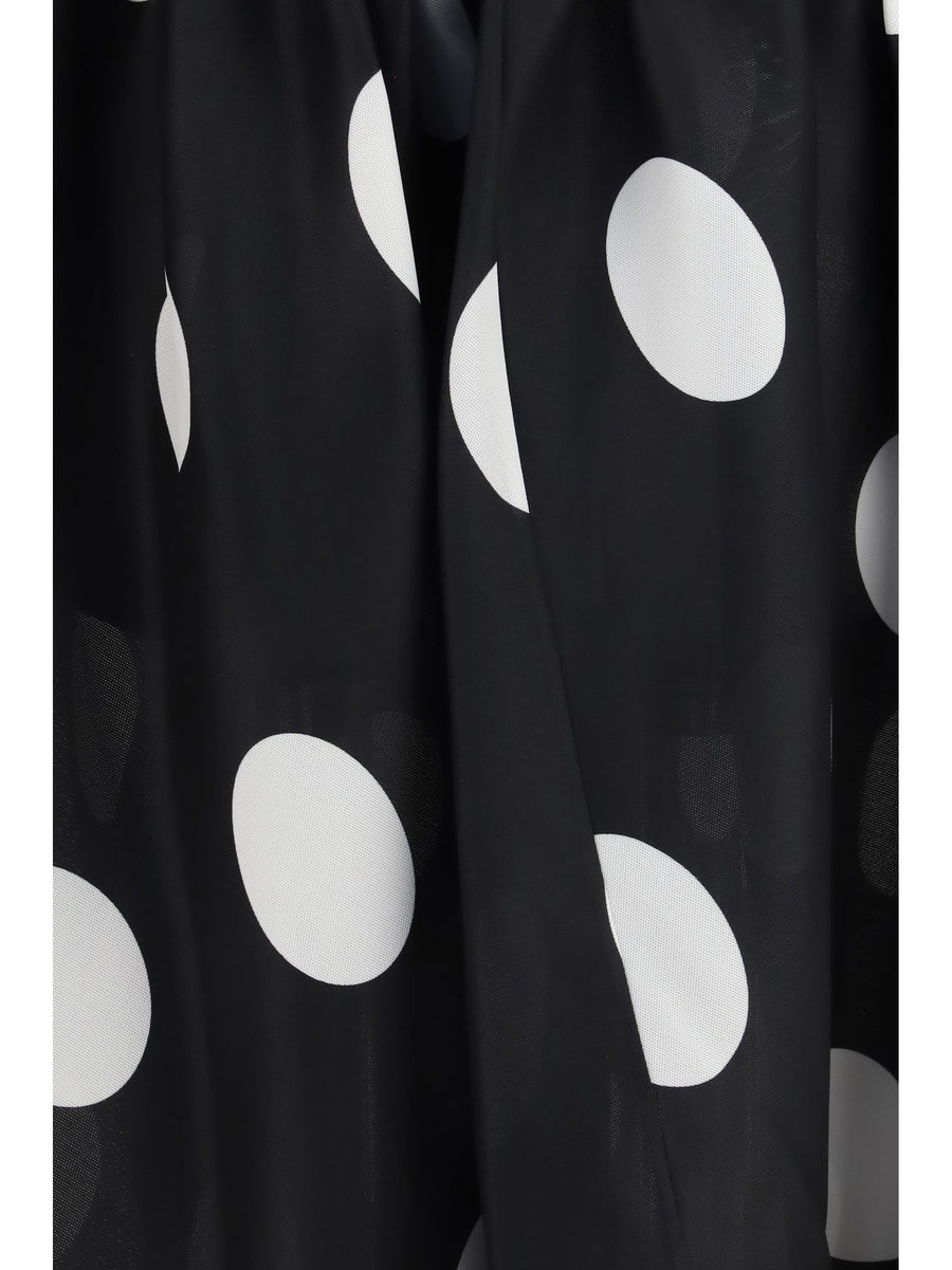 Skirt Riley Large Dot Black Silk
