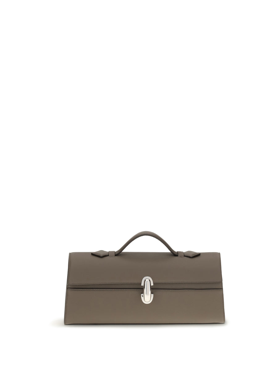 Clutch Slim Symmetry Mink Calf Leather Shoulder Bags