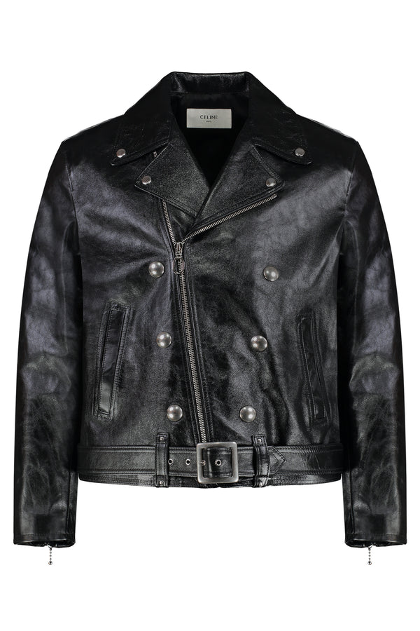 Biker Jacket Calf Leather Black