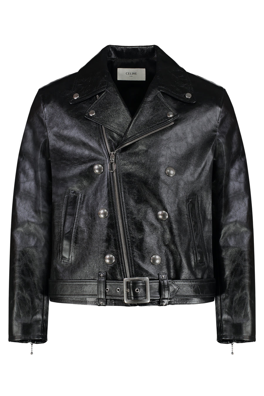 Biker Jacket Calf Leather Black