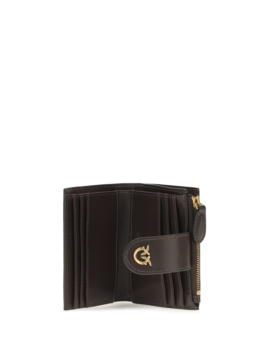 Leather Wallet Marasca Brown-Antique Gold Brown/antique Calf & Purses