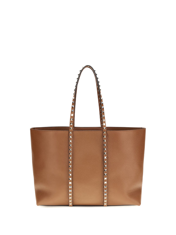 Valentino Garavani 100% Calf Leather Bos Taurus shoulder bag in bronze