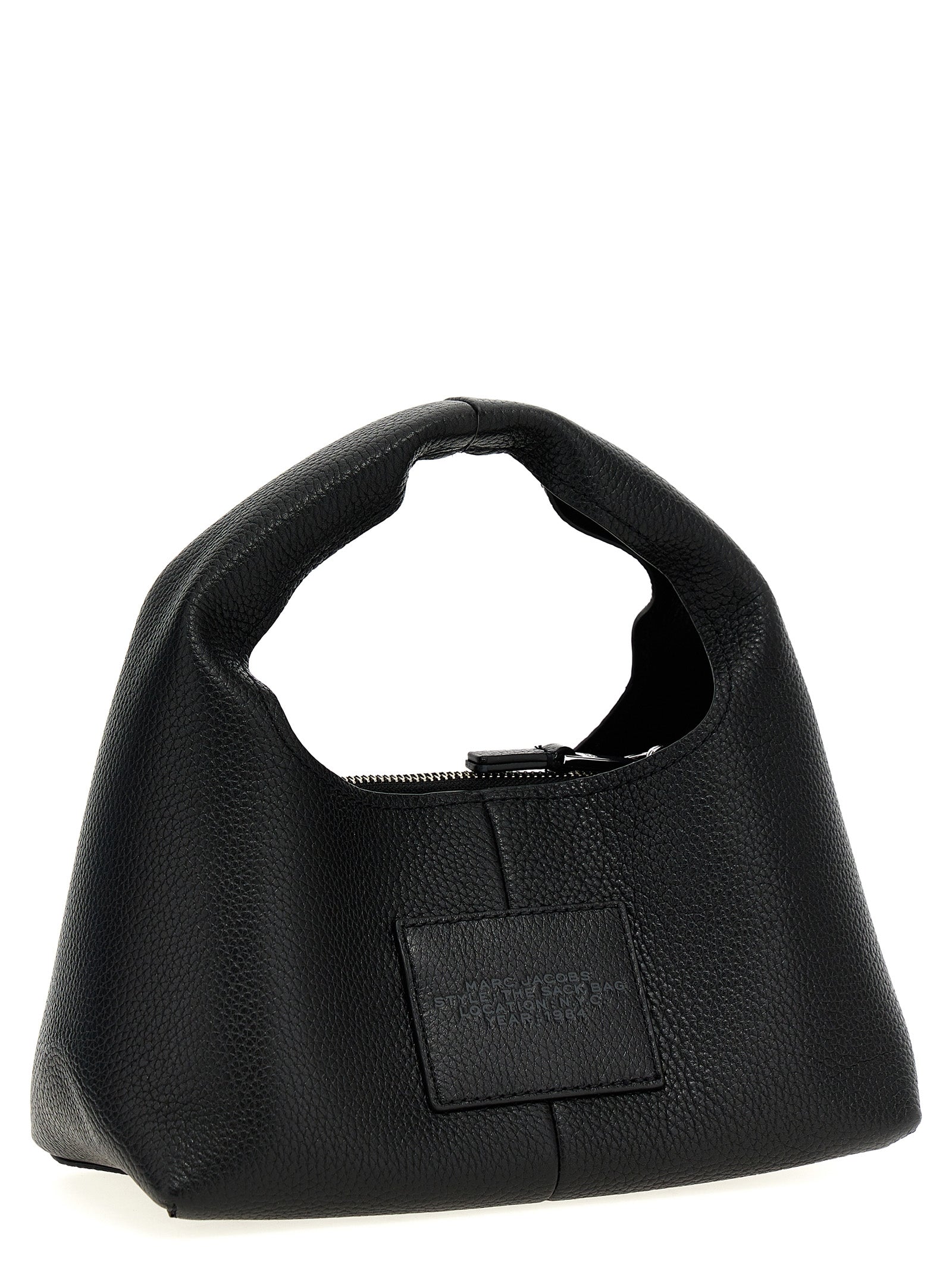 The mini Sack handbag Black Cow Leather (bos Taurus) Hand Bags