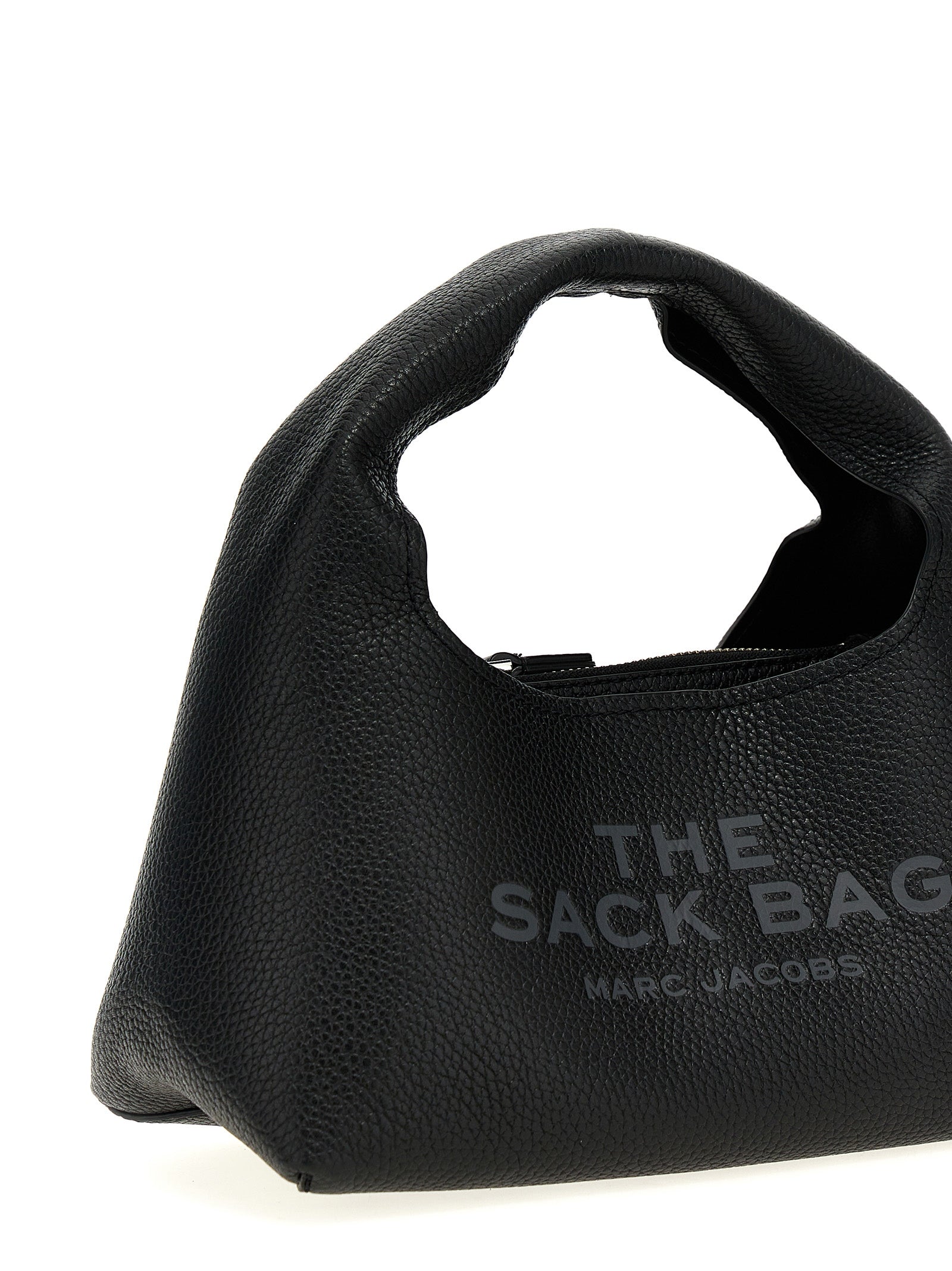 The mini Sack handbag Black Cow Leather (bos Taurus) Hand Bags